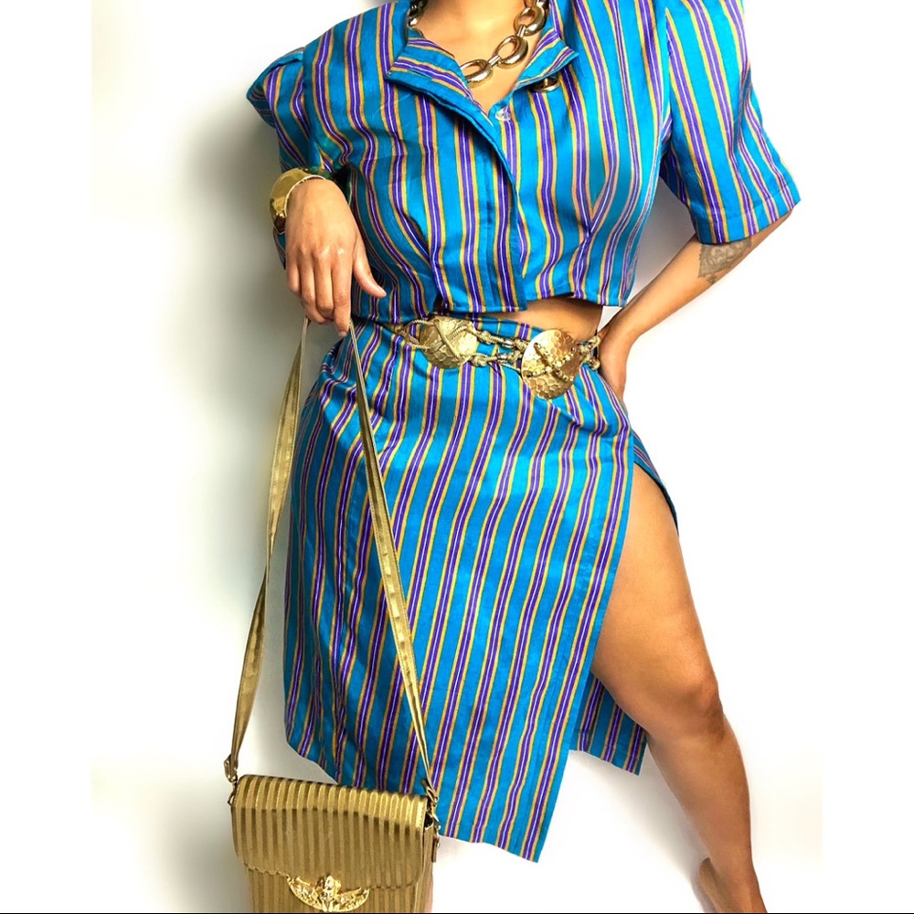 Vintage plus size reworked skirt set size 16